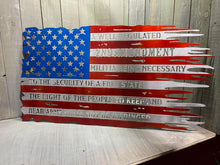 Load image into Gallery viewer, Tattered 2nd Amendment American US Flag USA