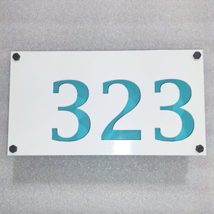 Double Layer Modern Address Numbers