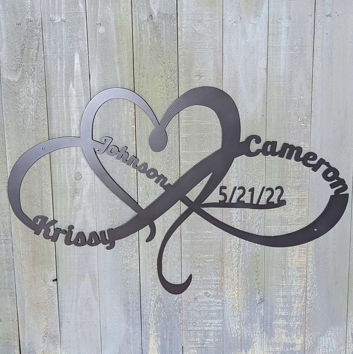 Personalized Infinity Wood Plaque