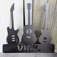 Load image into Gallery viewer, Three Guitar Music Custom Name or Band Sign