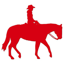 Load image into Gallery viewer, Metal Cowboy Horseback Riding Sign