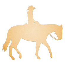 Load image into Gallery viewer, Metal Cowboy Horseback Riding Sign
