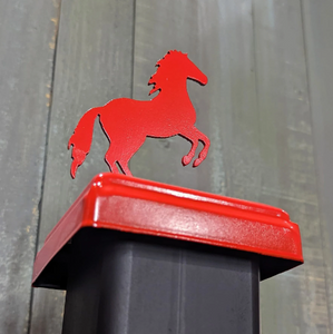 Bucking Horse Fence Post Topper