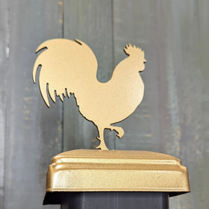 Rooster Fence Post Topper