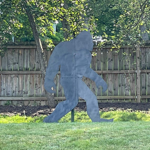 Yeti Sasquatch Big Foot Silhouette Yard Art