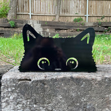 Load image into Gallery viewer, Peaking Cat Fence Decor