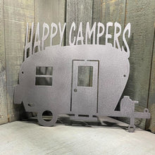 Load image into Gallery viewer, Happy Camper Metal Sign