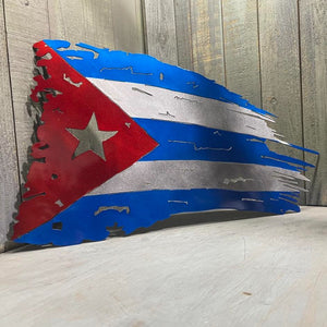 Tattered Cuban Flag