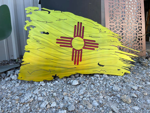 New Mexico Tattered Flag