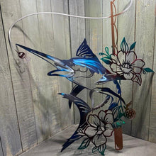 Load image into Gallery viewer, Marlin Fishing Pole with Flowers