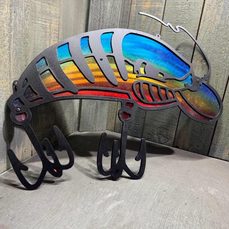 custom fishing lure design Metal Fishing Lure Plasma Cut Sign Custom Name Fishing Gift Nautical Decor  Lake House– Woodpost Metalworks