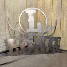 Load image into Gallery viewer, Last Name Antler Monogram