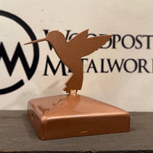 Load image into Gallery viewer, Hummingbird Fence Post Topper