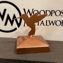 Load image into Gallery viewer, Hummingbird Fence Post Topper