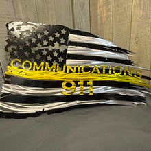 Load image into Gallery viewer, Yellow Line Tattered Flag