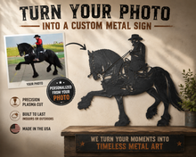 Load image into Gallery viewer, Turn your photo into personalized metal wall art