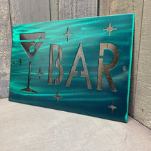 Load image into Gallery viewer, Midcentury Modern Bar Sign with Martini Glass