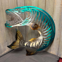 Load image into Gallery viewer, Musky Metal Wall Art – Muskellunge Fishing Sign
