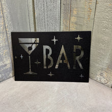 Load image into Gallery viewer, Midcentury Modern Bar Sign with Martini Glass