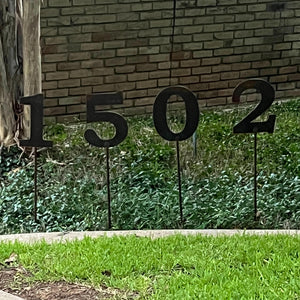 Single Address Numbers Yard Stake