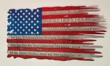 Load image into Gallery viewer, Tattered 2nd Amendment American US Flag USA - Woodpost Metalworks