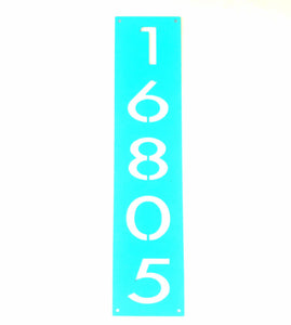 Vertical Address Sign