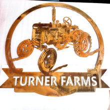 Load image into Gallery viewer, Tractor Last Name Sign