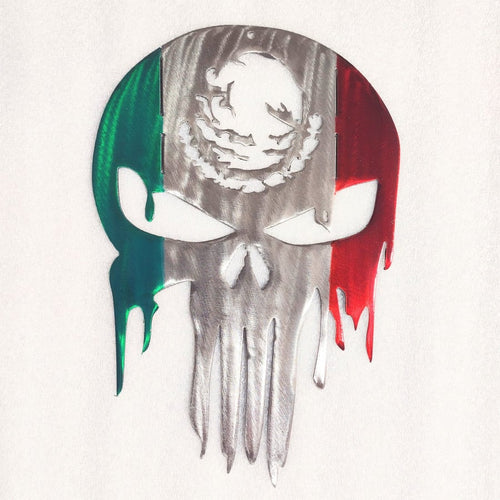Punisher Skull With Mexican Flag