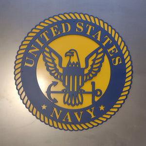 Metal Navy Crest USN