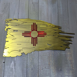 New Mexico Tattered Flag