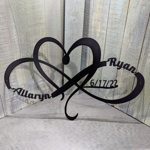 Personalized Heart and Infinity Symbol