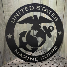 Load image into Gallery viewer, Marine Corps Crest Metal Sign
