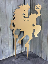 Load image into Gallery viewer, Halloween Headless Horseman / Sleepy Hollow Steel Lawn Decor