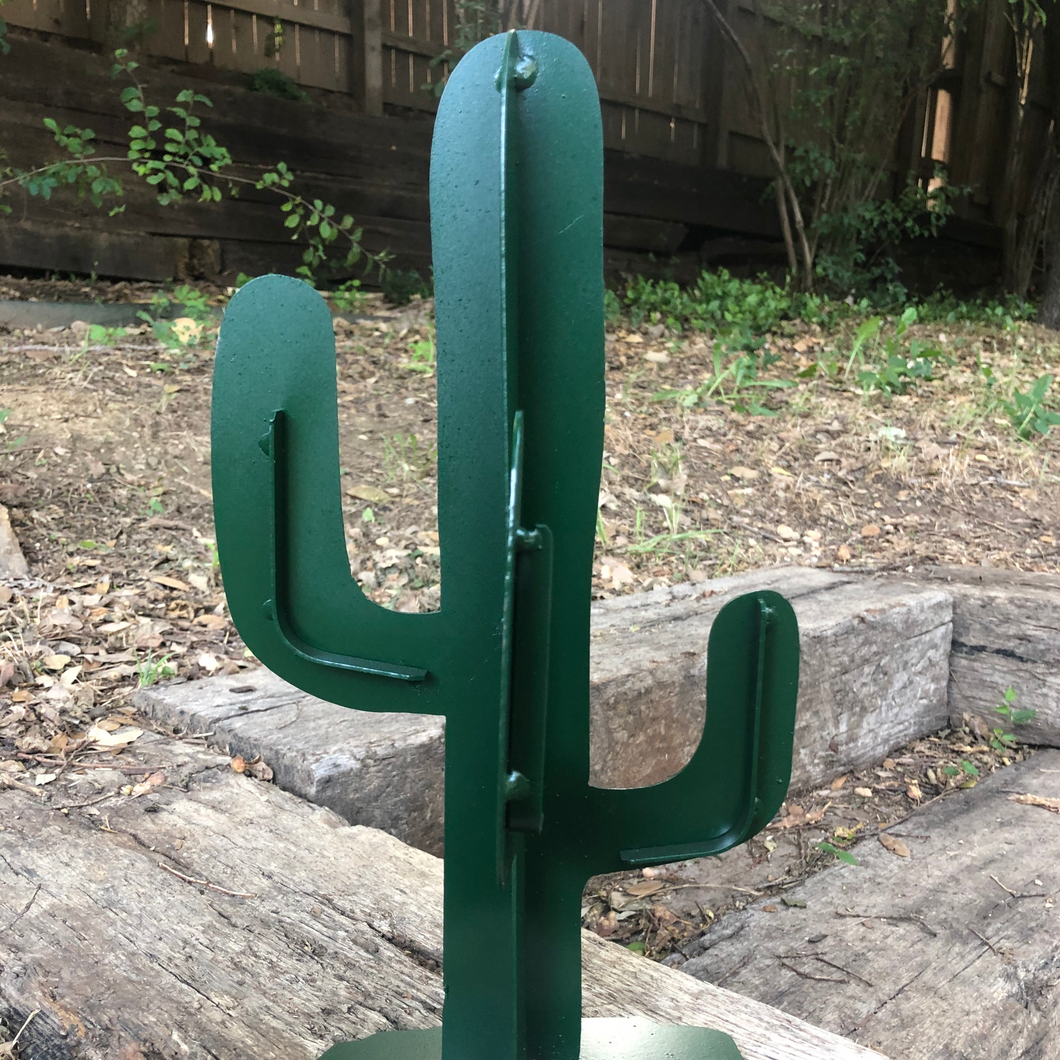 3D Welded Cactus - Woodpost Metalworks
