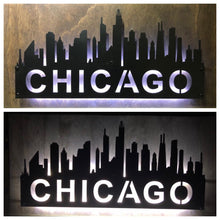 Load image into Gallery viewer, Chicago City Skyline - Woodpost Metalworks