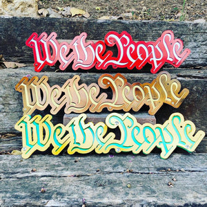 We The People Two Layer 22" Wide - Woodpost Metalworks