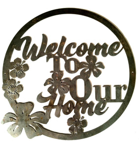 Welcome To Our Home - Woodpost Metalworks