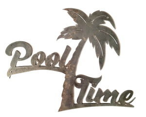 Pool Time Palm Tree - Woodpost Metalworks