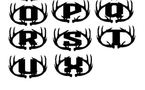 Letter Inside Antler - Woodpost Metalworks