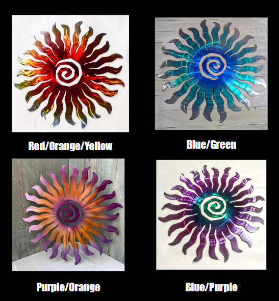Sun Sign Heat Outside Décor Metal Sign Funky Backyard Yard Art ...