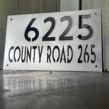 Load image into Gallery viewer, Sanded Aluminum Address Sign