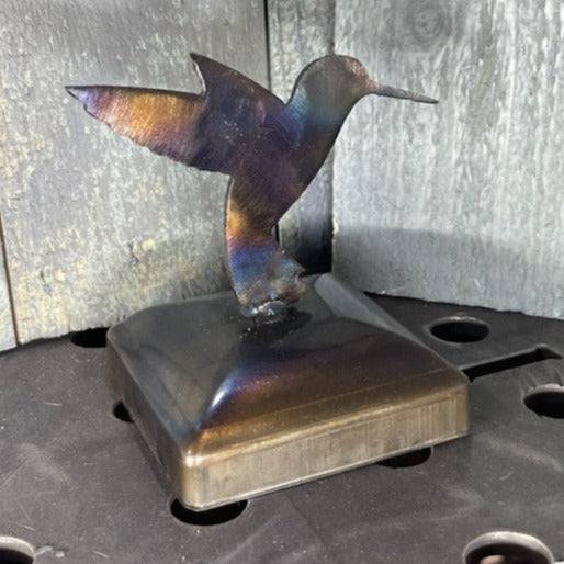 Hummingbird Fence Post Topper– Woodpost Metalworks