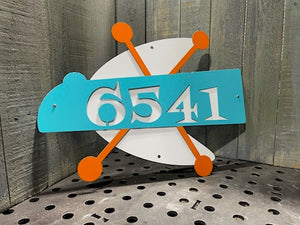 Boomerang Address Sign NUMBERS