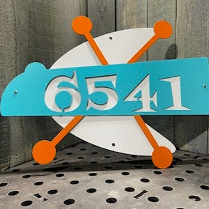 Boomerang Address Sign NUMBERS