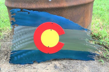 Load image into Gallery viewer, Metal Colorado Flag - Woodpost Metalworks