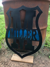 Load image into Gallery viewer, Police Badge Monogram Custom - Woodpost Metalworks