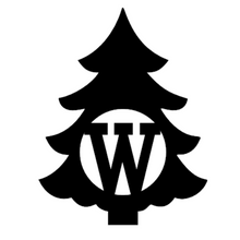 Load image into Gallery viewer, Christmas Tree Monogram - Woodpost Metalworks