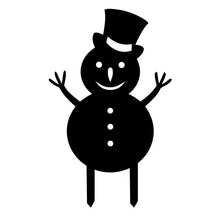Load image into Gallery viewer, Cartoon Snowman Yard Stake