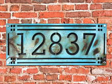 Load image into Gallery viewer, Craftsman Style Address Numbers - Woodpost Metalworks