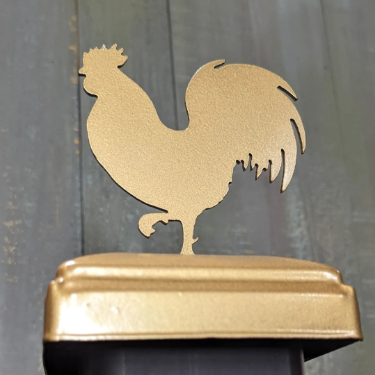 Rooster Fence Post Topper
